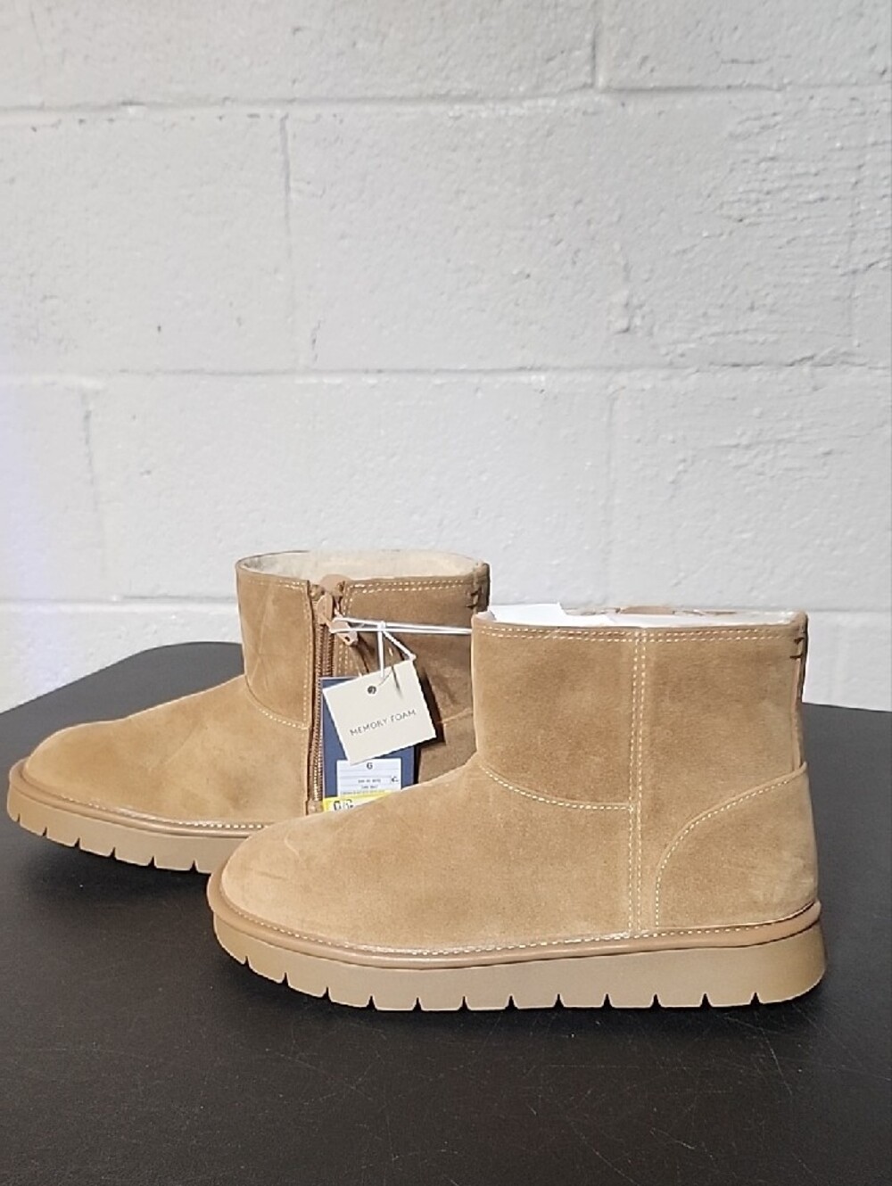 Universal Thread May Tan Suede Ankle Booties - Picture 6 of 7